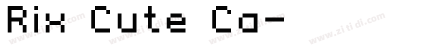 Rix Cute Ca字体转换